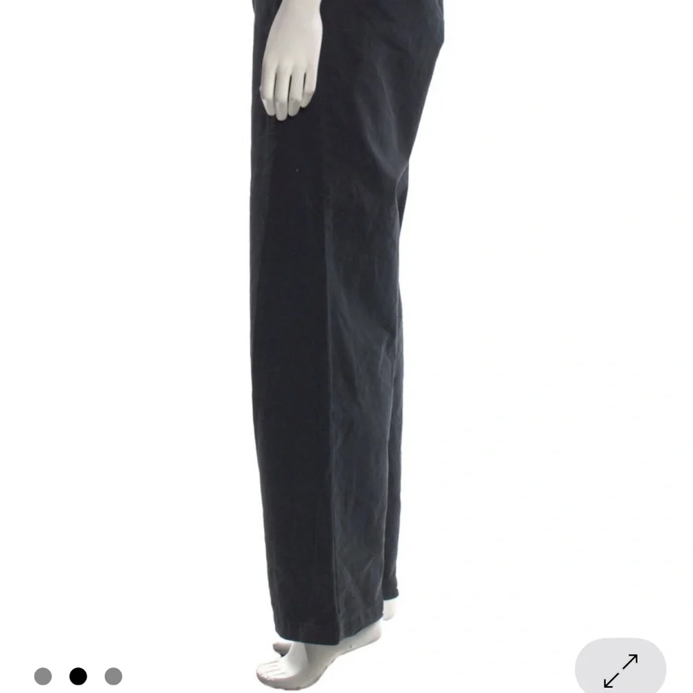Nili Lotan Black Wide-Leg Pants‎ size M